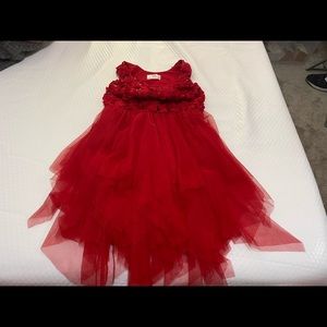 Justice red girls dress